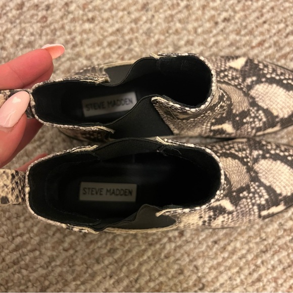 Steve Madden Devan Snakeskin Chelsea Boots - Picture 6 of 9